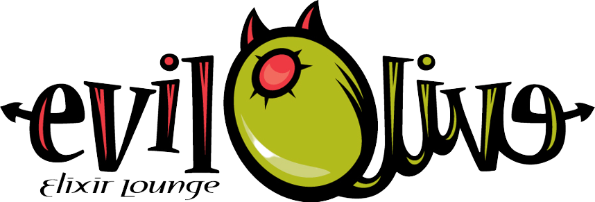 Evil Olive Elixir Lounge Logo white