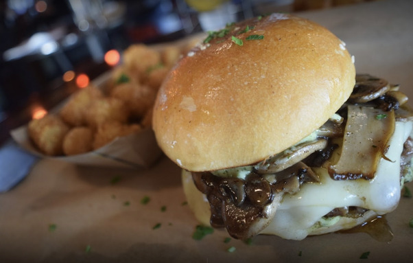 Mushroom Swiss Burger